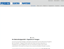 Tablet Screenshot of fries-elektro-papeterie.ch